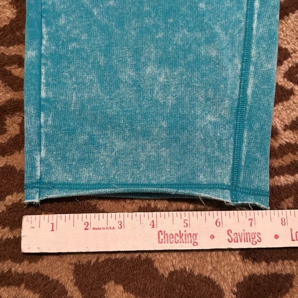 NEW HABITAT Pull on terry cloth pants Womens L turquoise blue Beach loungewear - Picture 14 of 15